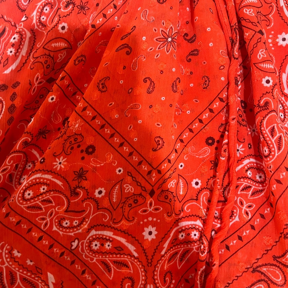 Altard State Size Medium Red Patterned Skirt - image 2